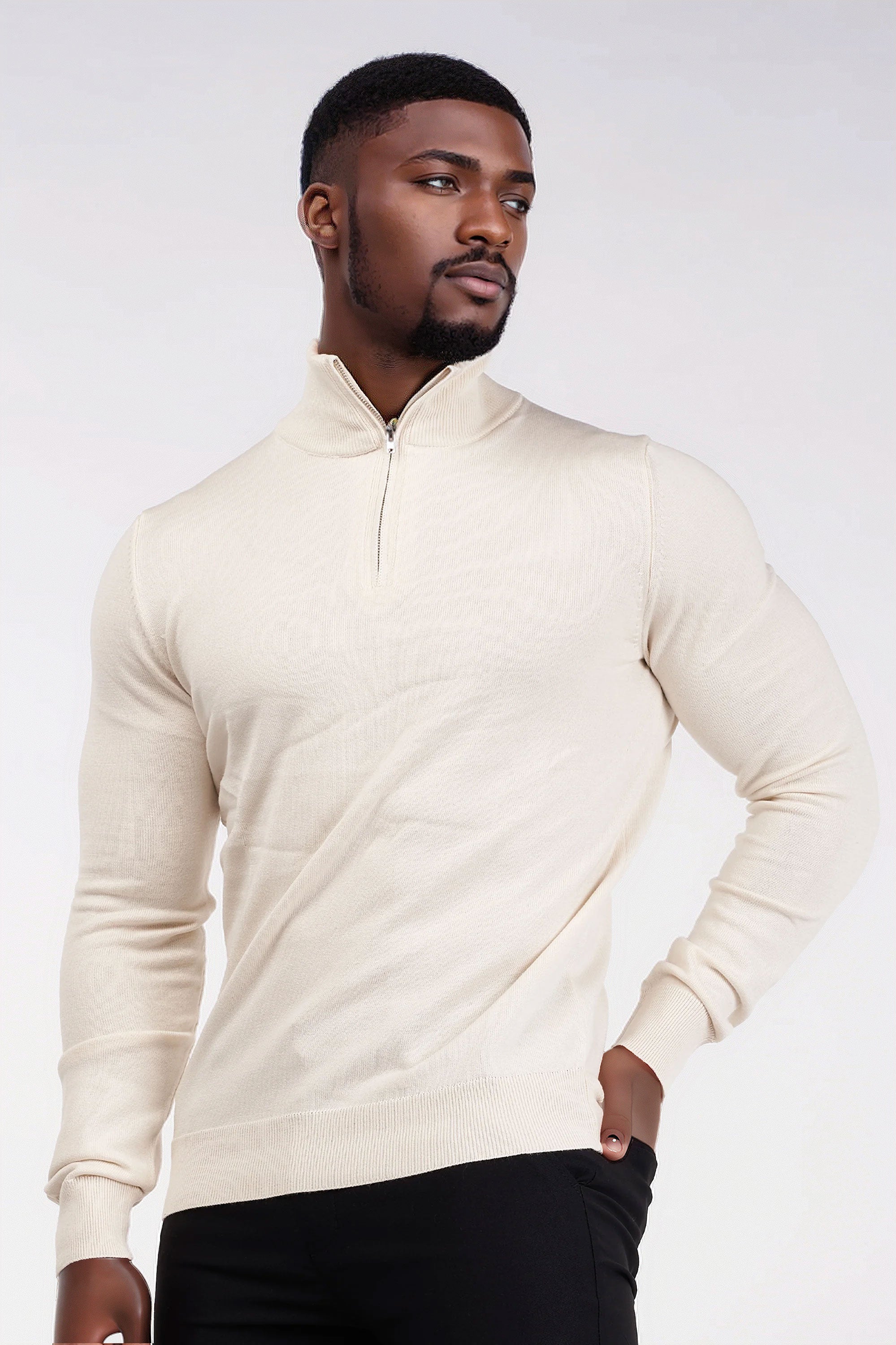 THE MONTERINI - HALF ZIP SWEATER